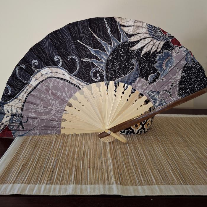Bali Batik fabric Fan